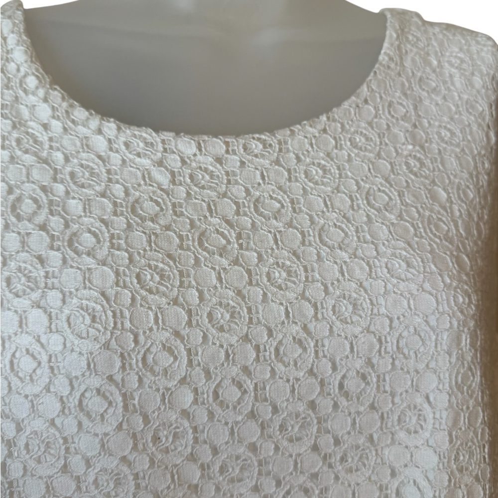 ❤️BEAUTIFUL Talbots White Lace Tank Top  2X    #7 - Picture 3 of 9